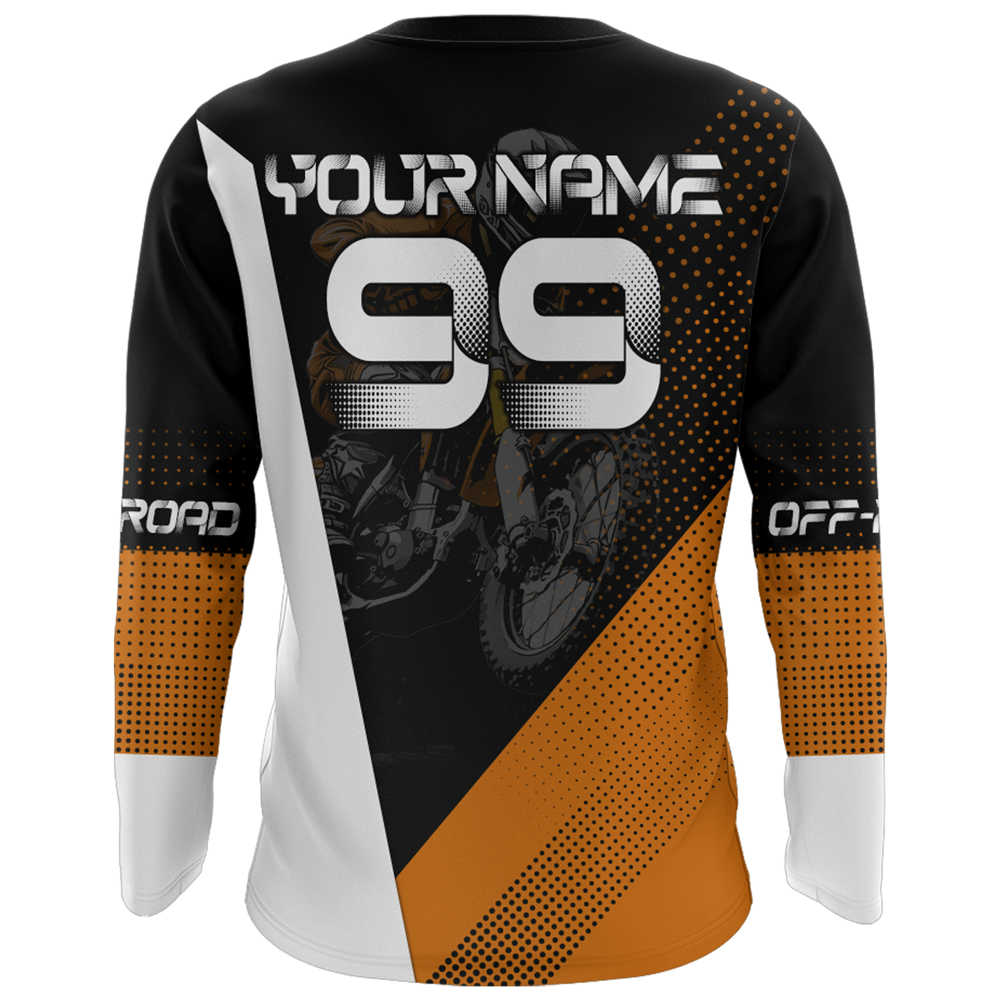 Motocross Jersey Men Women Kid Dirt Bike Orange Off-Road Shirt Upf30+ MX Racing Jersey XM287