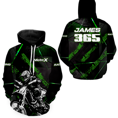 Personalized Motocross Hoodie Dirt Bike Racing Hoodie for Adult Men Women MH154