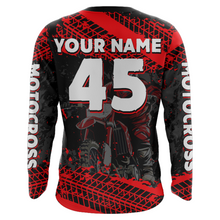 Load image into Gallery viewer, Custom Dirt Bike Motocross Racing Jersey Youth Kid Men UPF30+ Off-Road Riding Shirt Red XM228