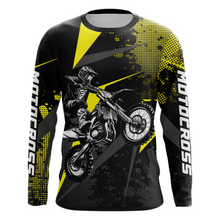 Load image into Gallery viewer, Motocross Racing Jersey Men Women Kid Upf30+ Dirt Bike Shirt Youth Adult Off-Road Yellow XM275
