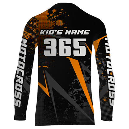 Motocross Racing Jersey Men Women Kid Upf30+ Dirt Bike Shirt Youth Adult Off-Road Orange XM275