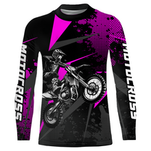 Load image into Gallery viewer, Motocross Racing Jersey Men Women Kid Upf30+ Dirt Bike Shirt Youth Adult Off-Road Purple XM275