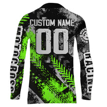 Load image into Gallery viewer, Motocross Racing Jersey Green Upf30+ Dirt Bike Shirt Men Kid Racing Motorcycle Jersey XM246