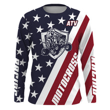 Load image into Gallery viewer, ATV Motocross Jersey American Flag Upf30+ Quad Bike Racing Jersey Men Women Kid MX41