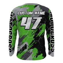 Load image into Gallery viewer, ATV Motocross Racing Jersey Green UPF30+ ATV Quad Bike Jersey Youth Men Women Kid MX43