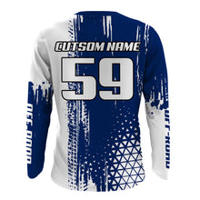 Load image into Gallery viewer, ATV Motocross Jersey UPF30+ Blue Quad Bike Shirt Men Youth Kid Off-road Racing Jersey MX59