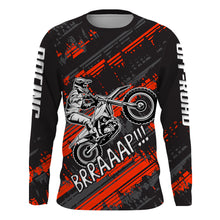 Load image into Gallery viewer, Kid Men Motocross Jersey Personalized Upf30+ Red Dirt Bike Shirt MX Racing Jersey XM231