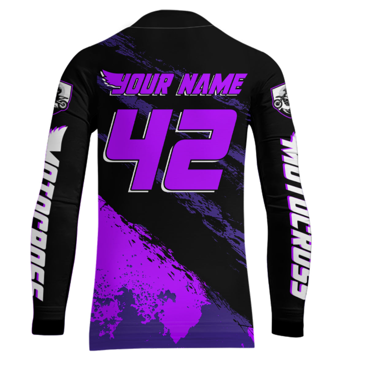 Women Motocross Shirts Kid Adult Purple Motocross MX Off-Road Motocycle Shirt UPF30+ DNT65