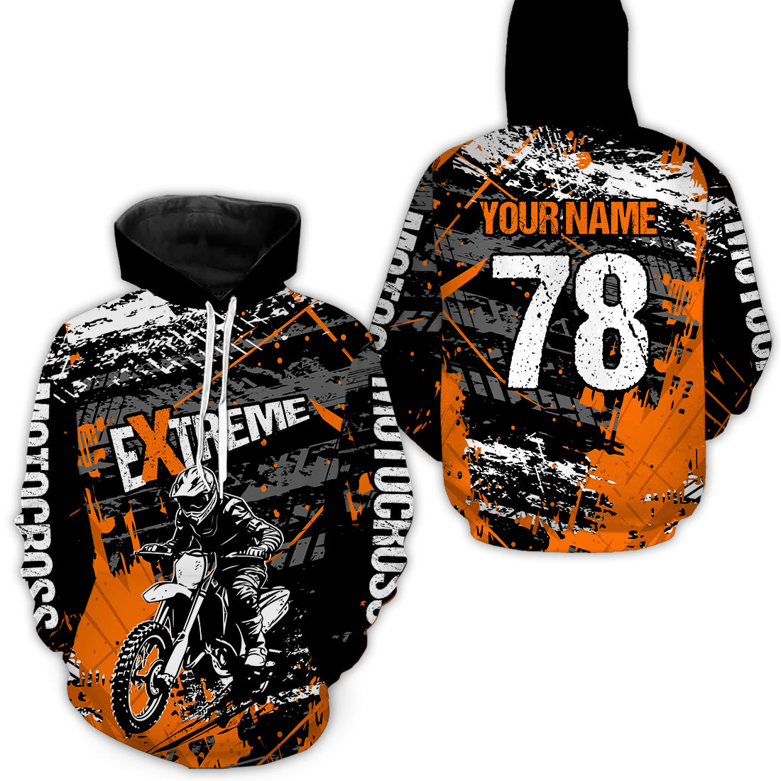 Custom Motocross Hoodie Jersey Dirt Bike Motorcycle Hoodie Shirt for Kid Men Women HOT01