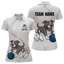 Load image into Gallery viewer, Custom Funny French Bulldog Bowling Women Polo &amp; 1/4 Zip Shirts Bowling Team Jerseys HNT94