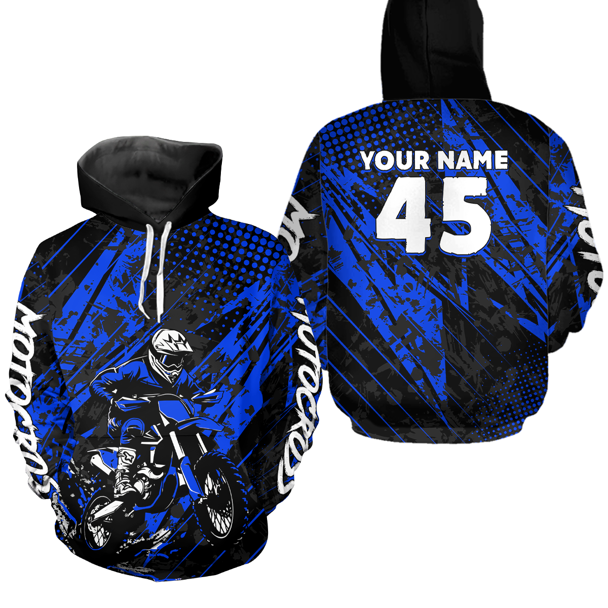 Custom Motocross Hoodie Custom Dirt Bike Hoodie Motocross Sweatshirts for Kid Adult HOT13