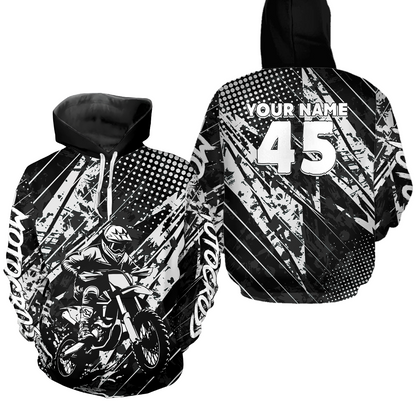 Custom Motocross Hoodie Custom Dirt Bike Hoodie Motocross Sweatshirts for Kid Adult HOT13