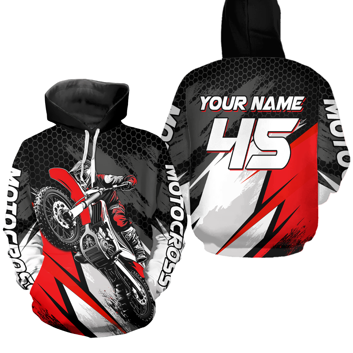 Custom Dirt Bike Hoodie Motocross Hoodie Sweatshirts for Kid Men Women Motorcycle Hoodie HOT15