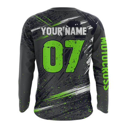 Adult&Kid Custom Dirt Bike Jersey Motocross Jersey Upf30+ Motocross Shirt Racing Jersey| CTP80