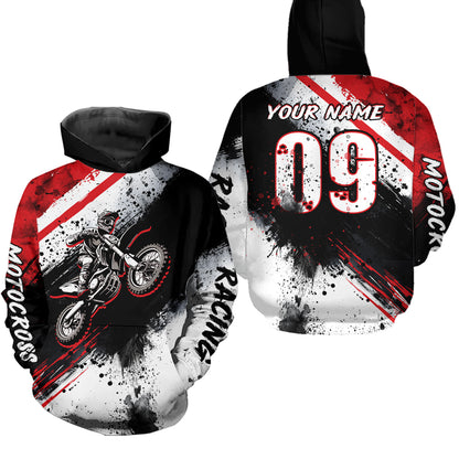 Adult&Kid red custom dirt bike jersey Motocross jersey upf30+ mens women Motocross Shirt| CTP02