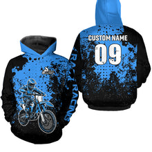 Load image into Gallery viewer, Custom Blue Motocross Jersey for Men Women Upf30+ Dirt Bike Shirt Motorcycle Jersey| CTP11
