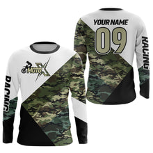 Load image into Gallery viewer, Custom Dirt Bike Jersey Camo Motocross Jersey Upf30+ Mens Women Racing Shirt| CTP26