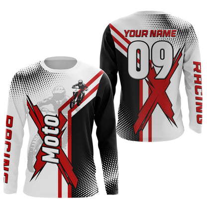 Custom Dirt Bike Jersey Motocross Jersey Upf30+ Mens Women Off-Road Shirt| CTP84