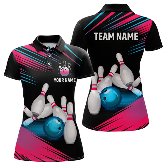 Bowling Jersey Men And Women Custom Bowling Team Shirts Unisex Bowling Polo Quarter-zip CP24