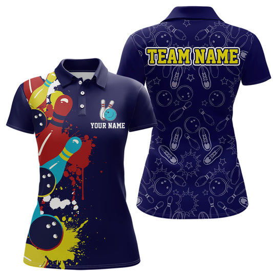Bowling Jersey Men And Women Custom Bowling Shirts Colorful Unisex Polo Bowling Team Shirt CP19