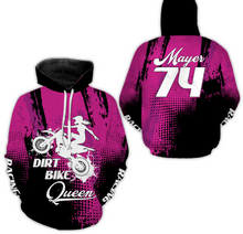 Load image into Gallery viewer, Dirt Bike Queen Custom Motocross Jersey for Girl Women Upf30+Racing Shirt| CTP10