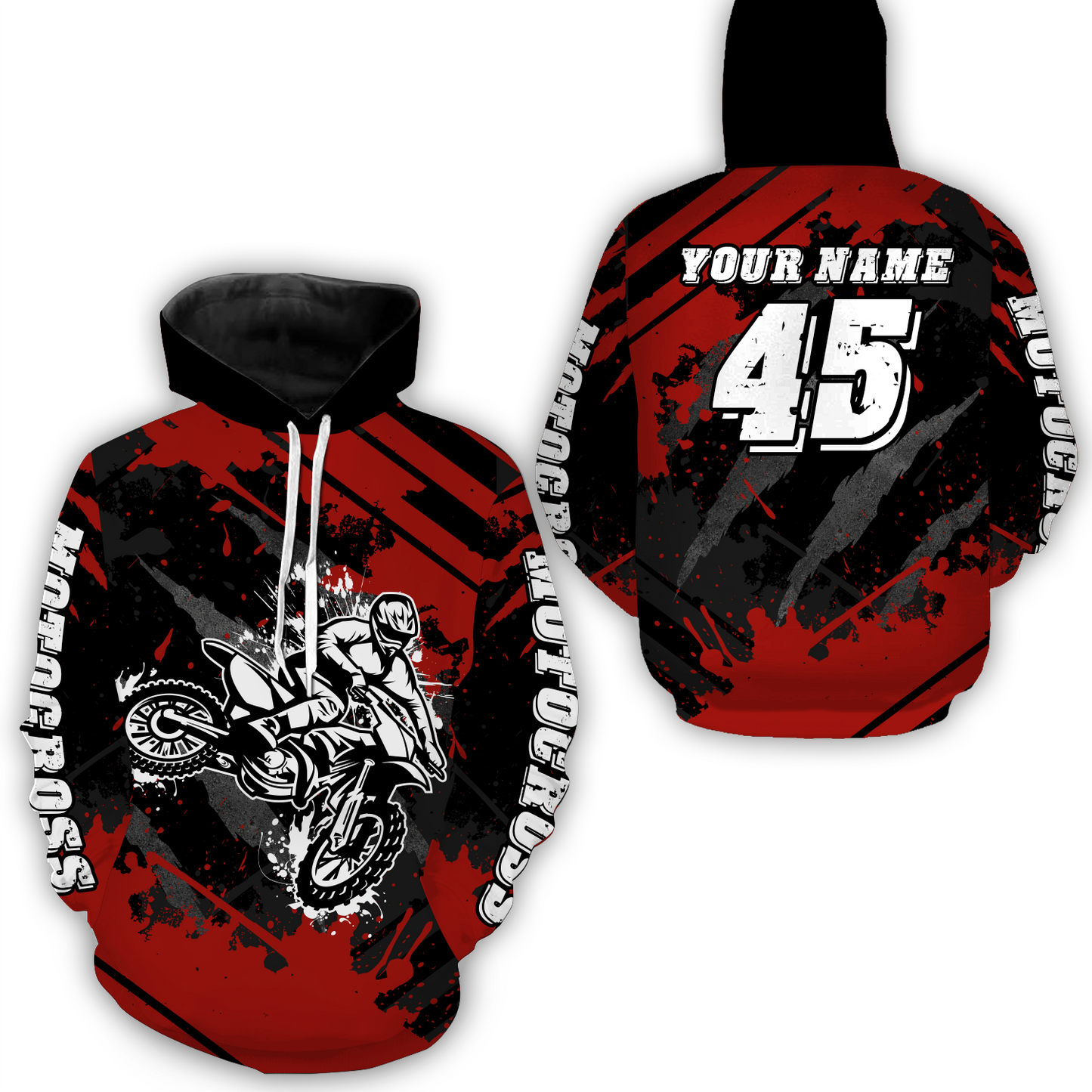 Custom Red Motocross Jersey for Men Women Upf30+ Dirt Bike Shirt Motorcycle Jersey| CTP101