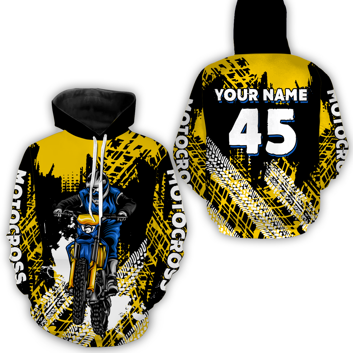 Custom Yellow Motocross Jersey for Men Women Upf30+ Dirt Bike Shirt Racing Jersey| CTP102