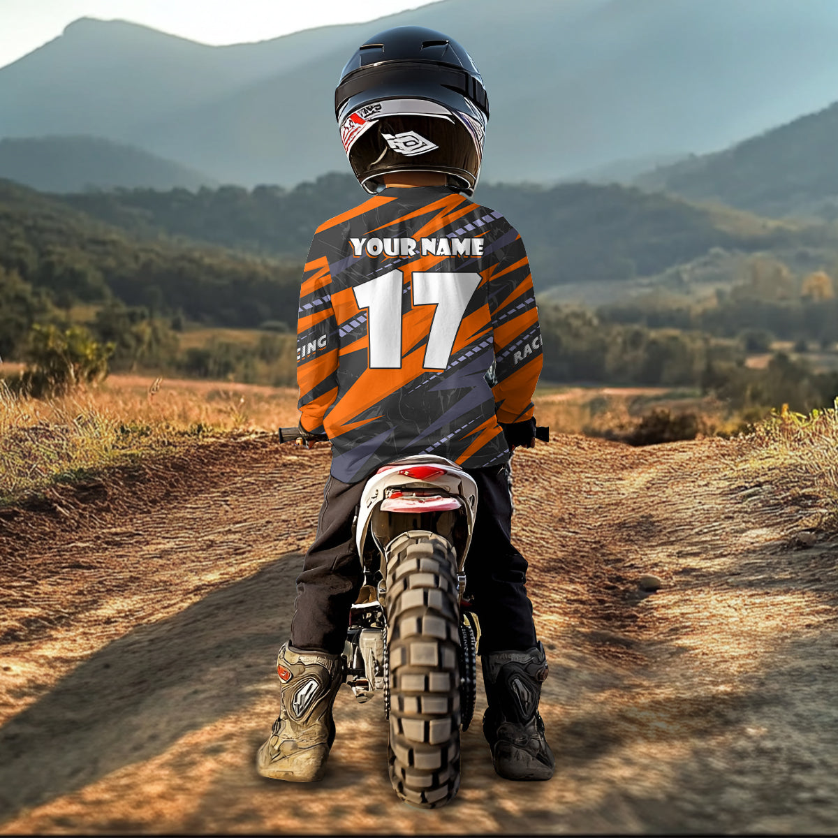 Dinosaur ATV Racing Jersey Custom ATV Riding Shirt Quad Bike ATV Jersey for Kid Adult MX121