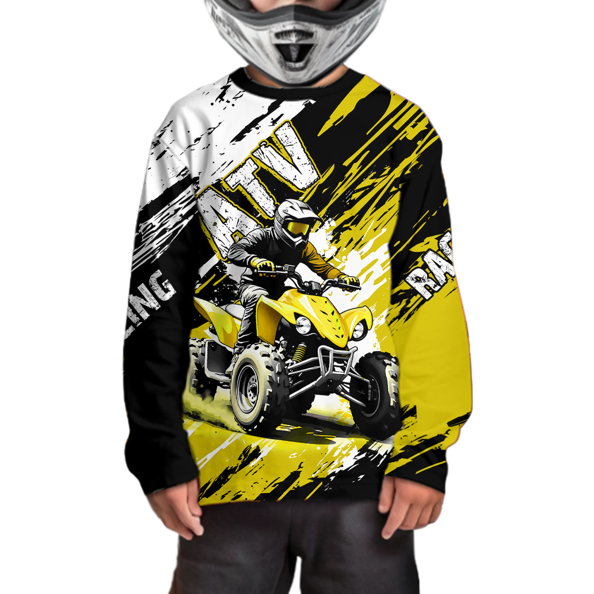 Yellow Atv Motocross Jersey Custom Off-Road Quad Bike Shirt For Men Women Kid Youth Mx Dirt Bike NHN006