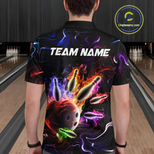 Load image into Gallery viewer, Custom Colorful Bowling Team Shirt for Men Bowling League Jersey Bowlers Gift QZT728