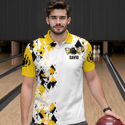 Personalized Beer Bowling Team Jerseys Unisex Polo Bowling Shirt for Men Women QZT542