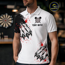 Load image into Gallery viewer, Colorful Splashed Tiger &amp; Dartboard Men's Darts Shirt - Custom Name For Darts Jersey NYN0427