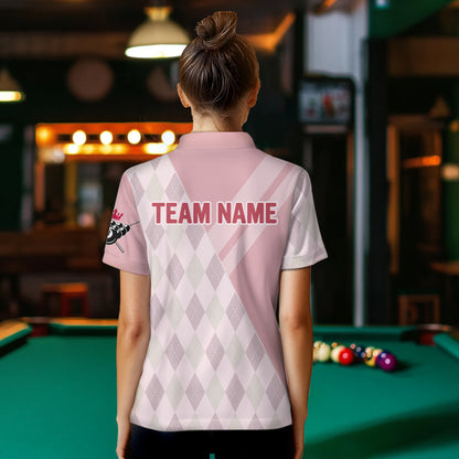 Custom Vintage 8 Ball Billiard Jersey for Women Billiard Team Shirt Billiard Shirt Polo & 1/4 Zip NNT99