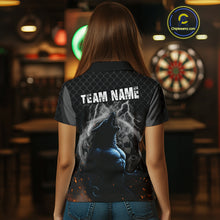 Load image into Gallery viewer, Women's Custom Darts Jersey With Thunder Wolfs &amp; Dark Geometric Pattern NYN0283