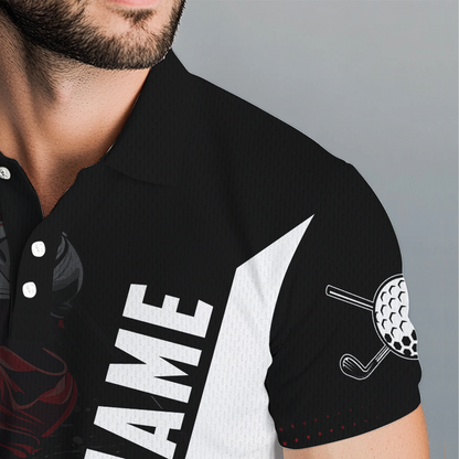 Custom Red Golf Polo Shirts for Men and Women's Matching Golf Shirts for Golfer MMG57