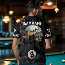 Load image into Gallery viewer, Eagle Billiard Shirt American Flag Billiard Jersey for Men Polo &amp; 1/4 Zip Shirt Team NNT02