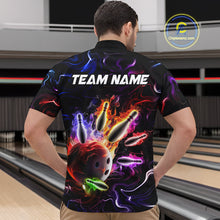 Load image into Gallery viewer, Custom Colorful Bowling Team Shirt for Men Bowling League Jersey Bowlers Gift QZT728