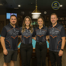 Load image into Gallery viewer, Custom 8 Ball Pool Team Shirts Men's Billiard Attire Personalized Billiard Ballls Gifts|Orange NYN2395
