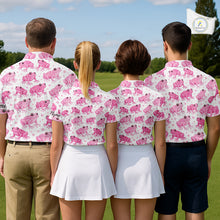 Load image into Gallery viewer, Funny Pink Frog Pattern Womens Golf Polo Shirts Custom Golf Attire For Ladies Personalized Golfer Gift NHN0134