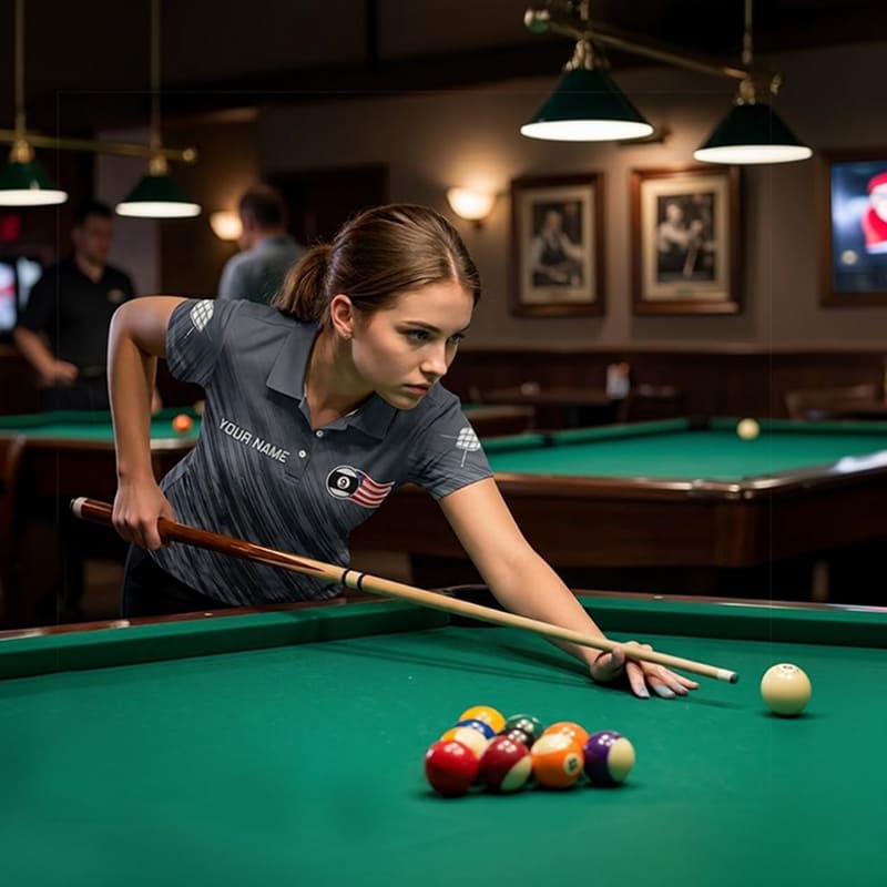 Billiard custom sports apparel action image