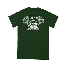 Load image into Gallery viewer, Billiard Skull Crossed Pool Cue T- Shirts Custom Billiard Shirts For Team Pool Player TDM3940