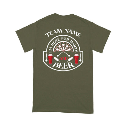 Beer And Darts On Shirt, Custom Funny Darts Shirts For Men-Women, Darts For Gift NYN0127