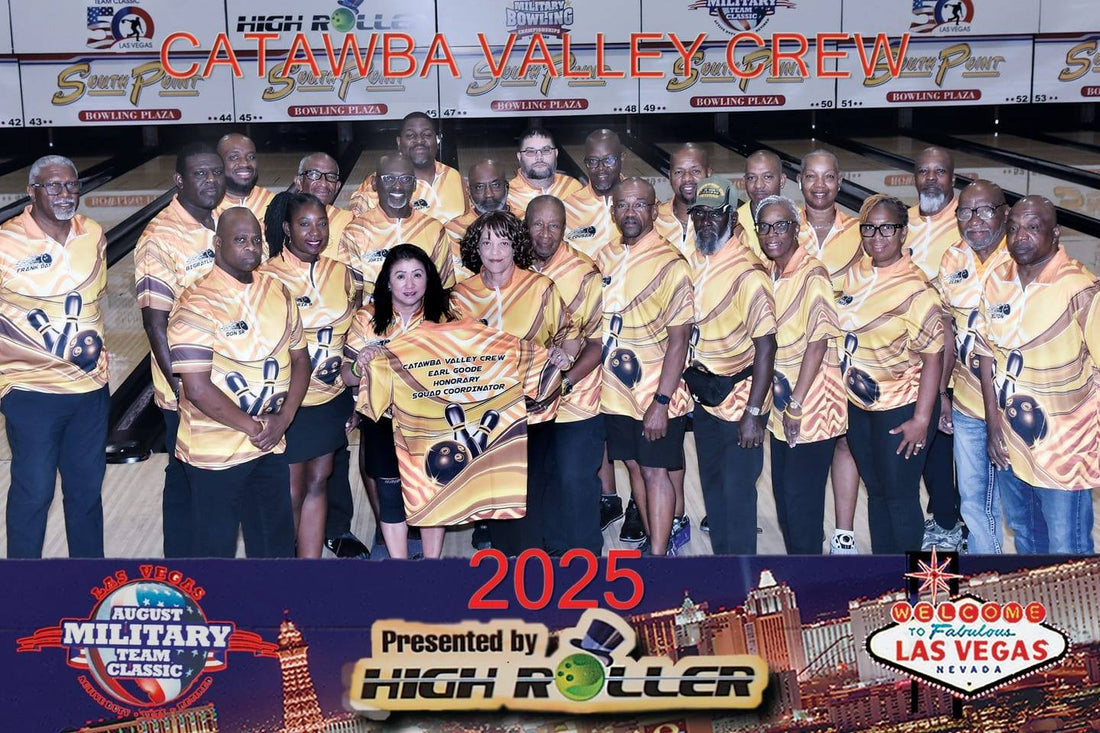 Bowling team wearing custom ChipteeAmz jerseys