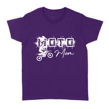 Load image into Gallery viewer, Moto Mom T-shirt, Cool Biker Mom Women Shirt, Motorcycle Shirt for Mom Mother's Day Gift, Motocross Mom NMS336