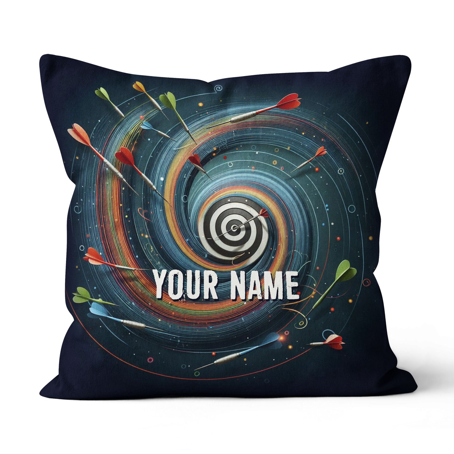 Spiral Dartboard Custom Pillow Personalized Darts Gifts For Dart Player LDT1164