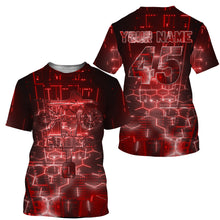 Load image into Gallery viewer, Motocross for kid men women red dirt bike jersey personalized UPF30+ MX shirt racing motorcycle PDT23