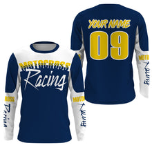 Load image into Gallery viewer, Motocross racing custom jersey UPF30+ men women kids dirt bike offroading motorcycle rider outfits NMS1009