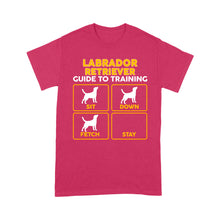 Load image into Gallery viewer, Labrador Retriever Standard T-Shirt | Funny Guide to Training dog - FSD2399D08