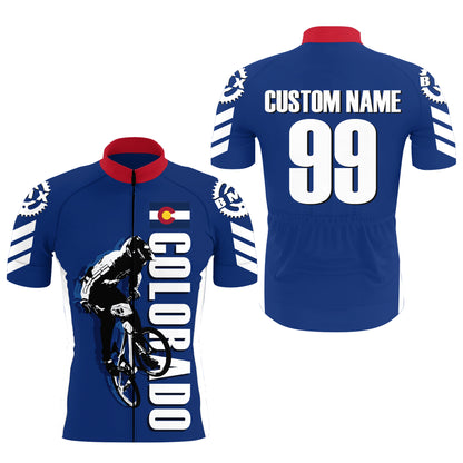 CO Colorado Cycling Jersey Mens Womens BMX Custom Cyclist Shirt Bicycle Riders Cross Country Biking| NMS796