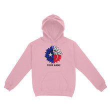 Load image into Gallery viewer, Texas flag sunflower customized name patriot Texas state flag Hoodie D03 NQS2495